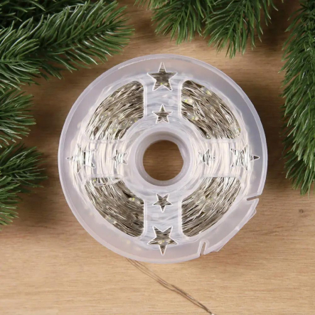 Гирлянда LED Роса от USB 100м, 1000LED + пульт, Тёплый белый