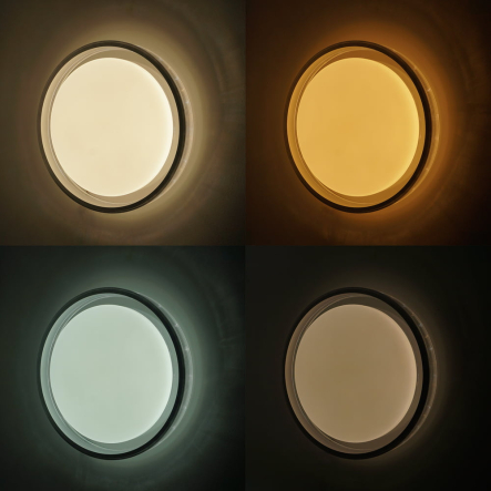 Светильник VIOLUX Smart HELIX, 60W, 3000-4500-6000К, 3900Lm, 500 мм, круг, серебро, 220255