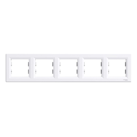 Рамка 5-постовая, горизантальная, Schneider Electric ASFORA, белая, ЕРН5800521 - 1