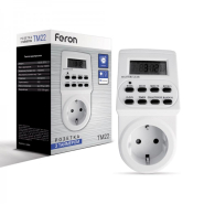 Розетка с таймером Feron TM22 недельная, белая
