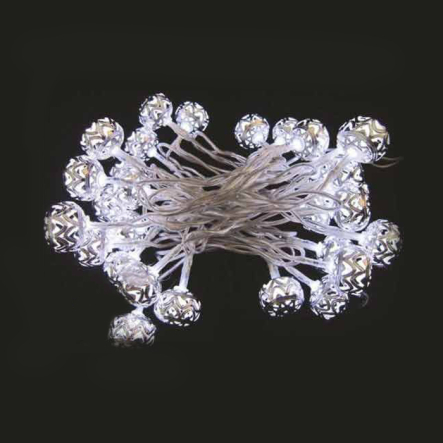 Гирлянда внутренняя DELUX, METAL, BALL, 20LED, 3,4м, белая/прозрачная, IP20 - 1