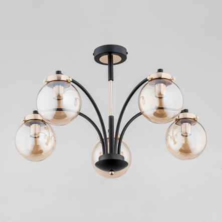 Люстра ALFA 25545 VIOLA KULA, 5хЕ14х40 Вт, D 60 см, H 40 см - 1