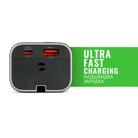 Повербанк (УМБ) 20000mAh VIDEX VPB-366, 165W, PD100W + Display