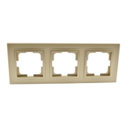 Рамка 3-а, Mono Electric, DESPINA, титан, 102-220000-162