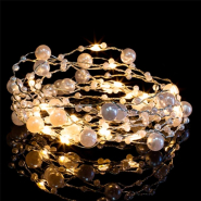 Гирлянда с жемчугом, на батарейках, 2 м, 20 Led, ZABI-4