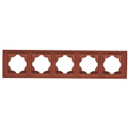 Рамка EL-BI Zena п'ятірна, горіх, 500-012900-250