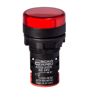 Сигнальна арматура АСКО-УКРЕМ AD22DS, LED, 24В, AC/DC, червона, A0140030047