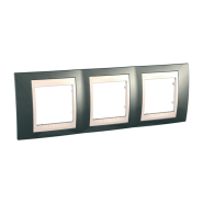 Рамка 3-местная, горизонтальная, шампань/бежевая Schneider Electric Uniсa PLUS, MGU6.006.524