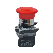 Выключатель кнопочный Промфактор ВК-011 КГрК 1Р, Грибок с фиксацией, возврат. повор. 1нз