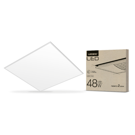 Світлодіодна панель VIDEX 48W, 4100K, 5280Lm, 220V, матова, 25463 - 1