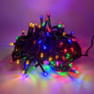 Гирлянда LED VELMAX V-SSL линейная 10 м, 100 LED, RGB, с блоком питания, чёрный кабель, IP65, 21-54-15