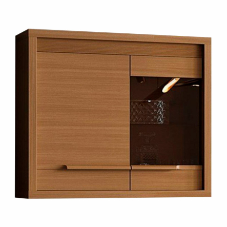 Тумба підвісна Мебус Прайм 2Д 900х365х800 мм, дуб, панакота/лофт - 1