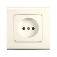 Розетка одинарная VIKO LINNERA, 90401007, крем