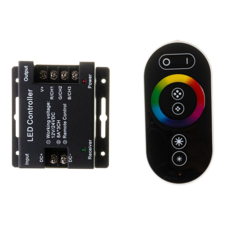 Контроллер для светодиодной ленты RGB 24А радио сенсорный 6 кнопок 288W/12-24V AVT
