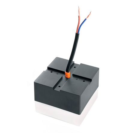 Светильник светодиодный AL4021, Ip40, 3W, 4000К, 70х70х55 мм, квадрат чёрный, 7468