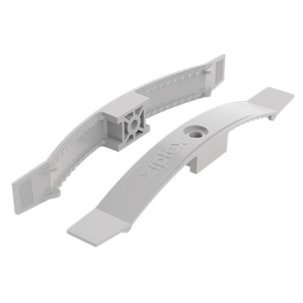 Кабельный зажим под дюбель (саморез) РР 168мм, серый (10шт) на 10 проводов - 1