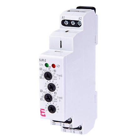 Реле времени ETI SJR-2 230V AC (2x16A_AC1) двухуровневое, 2470091 - 1