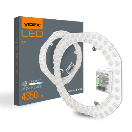 Модуль светодиодный VIDEX VL-MLC-364, 36W, 4350 Lm, 4000К, 120°, 270x23mm, IP20 - 1