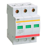 Разрядник УEK ОПС1-C 3Р 20кА, 400В, MOP20-3-C-U