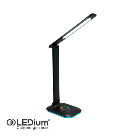 Настольная лампа с ночником LEDium RAINBOW 9W RGB 2700-6500K AC100-240V чёрная - 1