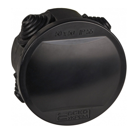 Коробка распределительная АСКО-УКРЕМ UAtmo 50х50, IP55, чёрная, A0150170036