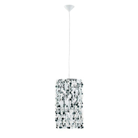 Підвіс ALFA 16470 CHAPLET 1*E27 60W D 27 см, H 130 см, сріблясто/чорний - 1