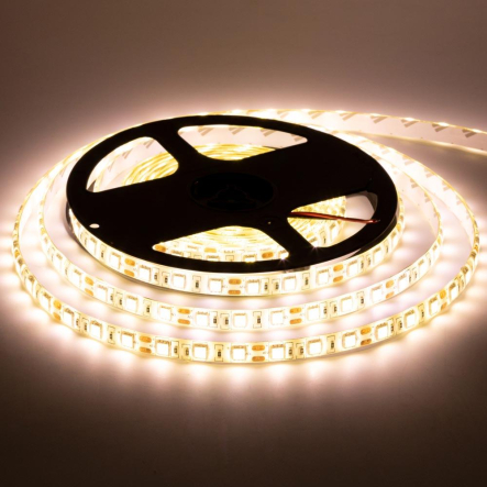 Светодиодная лента белая теплая 12V smd5050 60led/м 14,4W/м IP65 MTK 1015441 - 1