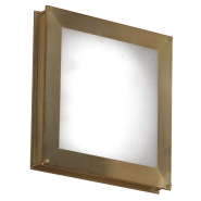 Светильник настенный LUSSOLE PAOLA 3x40W, E14, 40х40х8см, матовое золото