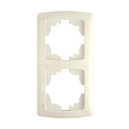 Рамка двойная вертикальная VIKO CARMEN, 90572002, крем