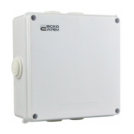 Коробка распределительная АСКО-УКРЕМ TY-RA, 150х150х70 мм., IP65, для улицы, A0150170020 - 1