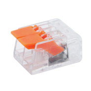 Клемник на 2 входи прозорий, ElectroHouse EH-CONN-01T