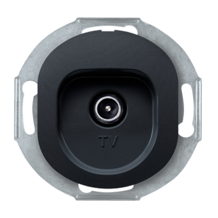 Розетка TV (механизм), Aling-Conel EON, E612I.E1, чёрный - 1