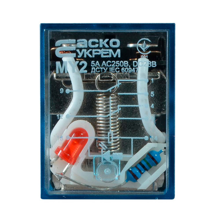 Реле промежуточное АСКО-УКРЕМ, MY2, АС, 110В, 5А, 2CO (DPDT), A0090010018