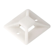 Майданчик 40х40 самоклеюча біла під хомут (20шт) ІЕК, UHP30-40-020