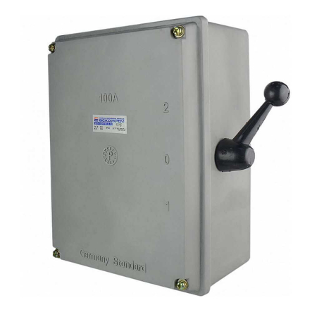 Рубильник перекидной АСКО QS5‑100P/4, 100 A, 1‑0‑2, A0100010012