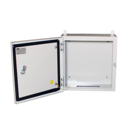 Бокс монтажний навесной Билмакс BW t=1,2-(400х400х250) IP65 У2 без панели, метал. замок, Б00052722 - 1