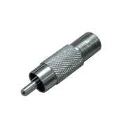 Перехідник ЕМТ 2-0026А, шт. RCA - гн F, корпус метал