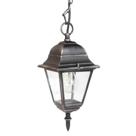 Світильник парковий Lusterlicht, Wimbledon l, E27, 100Вт, підвіс, чорний/срібло - 1