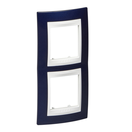 Рамка 2-місна вертикальна індіго Schneider Electric Uniсa PLUS, MGU6.004V.842 - 1