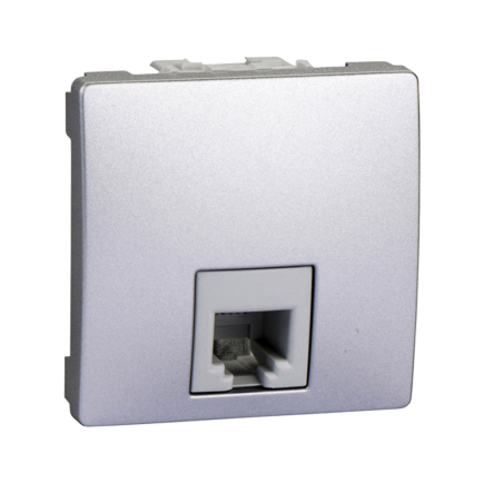 Розетка телефонная RJ11 4 контакта 2-х модульная Schneider Electric Uniсa MGU3.492.30 - 1