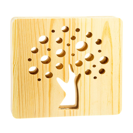 Ночник LED деревянный Деревцо (RGB/2)