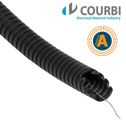 Гофротруба ПВХ COURBI Ø32 чорна, 31-21063-032 - 1