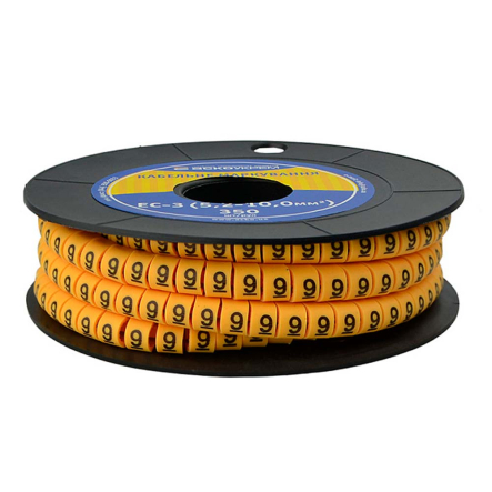 Кабельный маркер АСКО-УКРЕМ ЕС-3 5,2-10 кв.мм символ "9", A0150080051 - 3