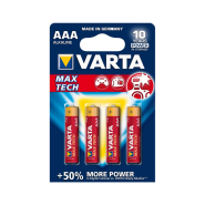 Батарейка VARTA LONGLIFE MAX POWER, 1,5 В, AAA (LR03), alkaline (лужна), ціна за упаковку, продаємо поштучно, 4703101404