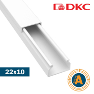 Канал ТМС 22х10 мм, RAL9016, ДКС, 00317