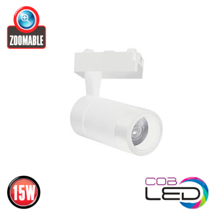 Светильник трековый, HOROZ Electric, MONACO-15, СОВ Led, 15W, 4200K, 1125Lm, белый - 1