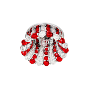 Светильник точечный Feron СD2120, MR16, GU5.3, 50W, прозрачный/красный/хром