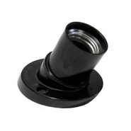 Патрон Е27, карболіт з нахилом, ФПП-03, чорний, Е27ФПП-03