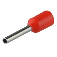 Наконечник АСКО-УКРЕМ A0060010044, НТ 0,5-08 (кв.мм-мм) (упак. 100 шт.) червоні