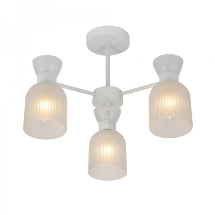 Світильник Ardero BL1630ARD SHARLOTT, під лампу E14х3, ⌀475х330мм, білий - 1